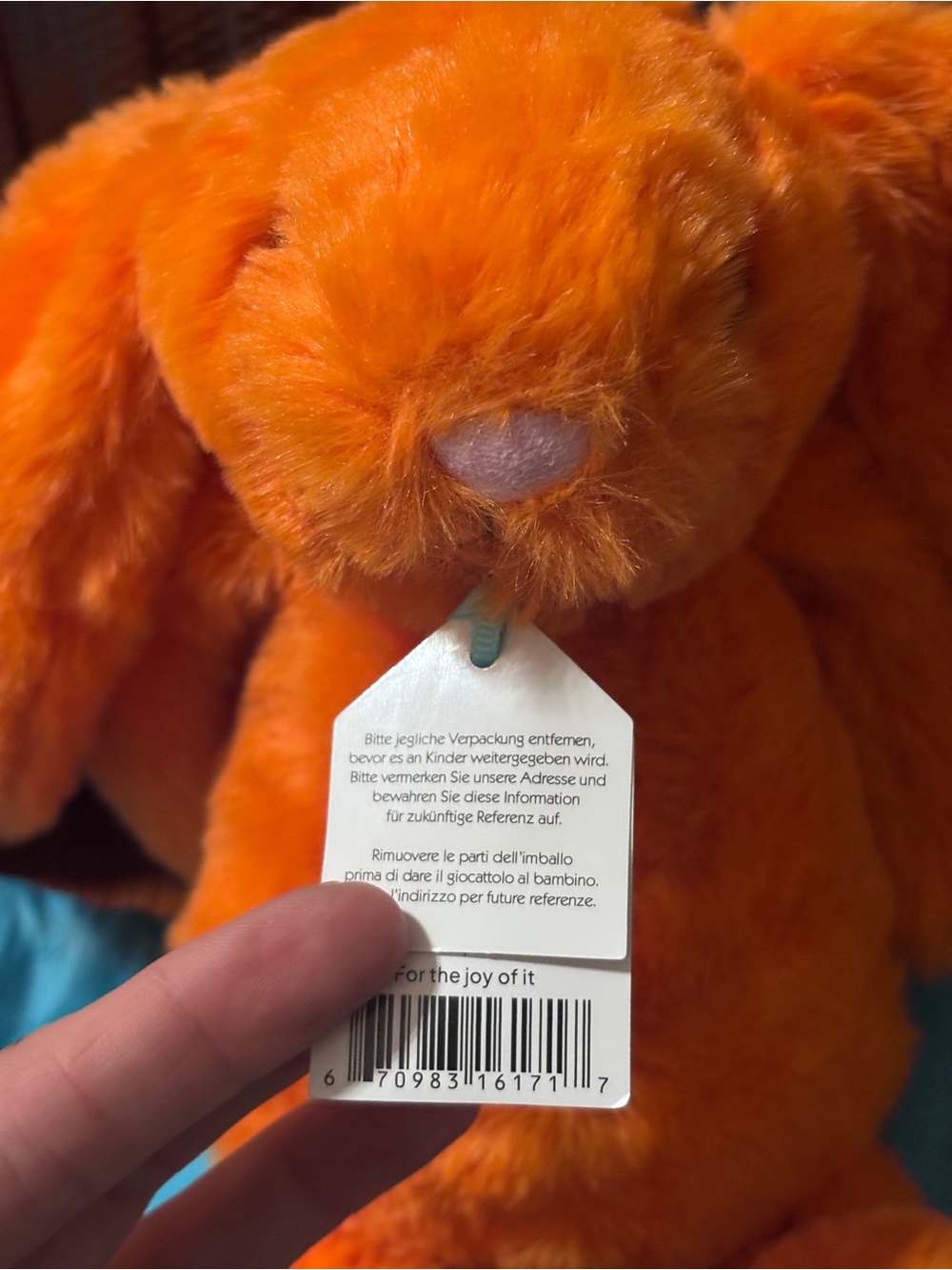 NWT Jellycat 25th Anniversary Retired, Rare Medium Bashful Luxe Amberly Bunny - Picture 5 of 15